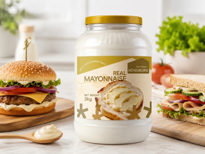 Mayonis Sebenar Licin Berkrim untuk Sandwic dan Burger