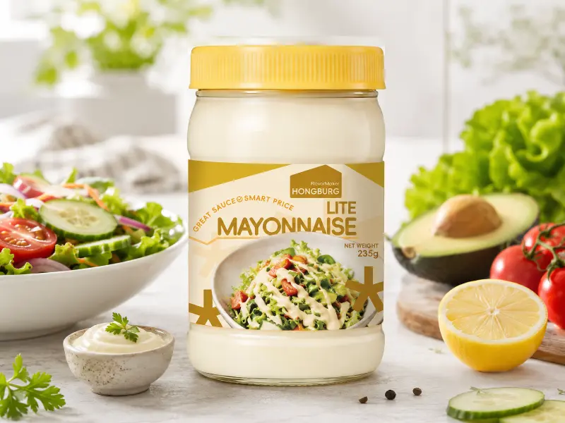 Mayonis Lite dalam Botol Kaca