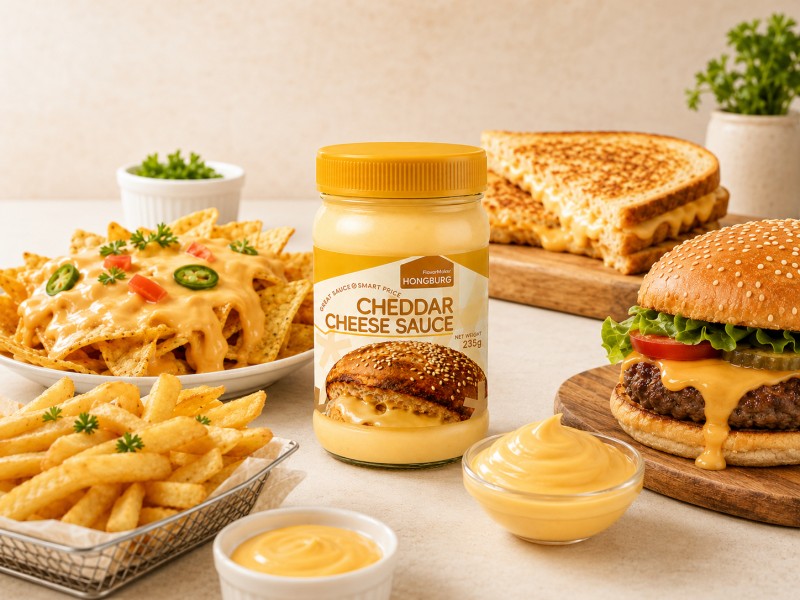 Sos Keju Cheddar yang licin