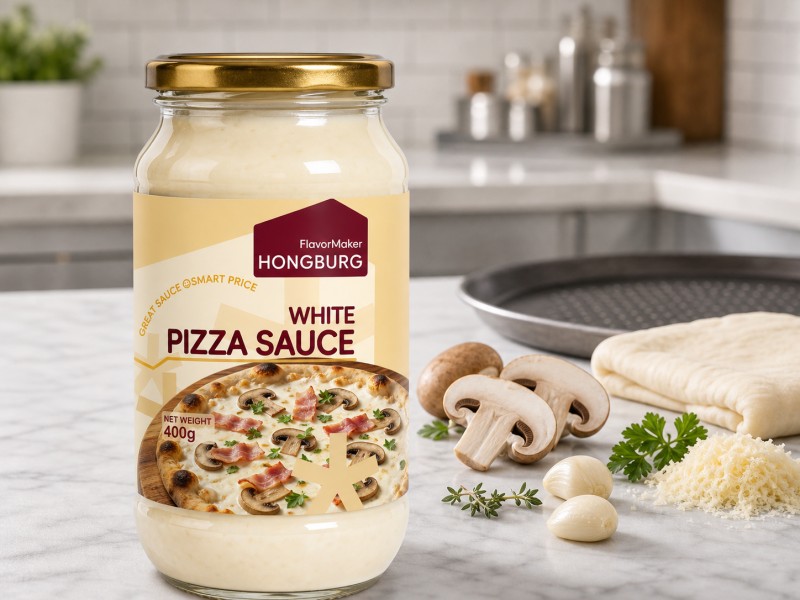 Sos Pizza Putih Berkrim Licin
