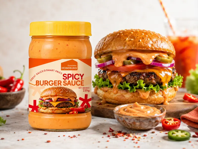 Sos Burger Pedas Berperisa Pekat