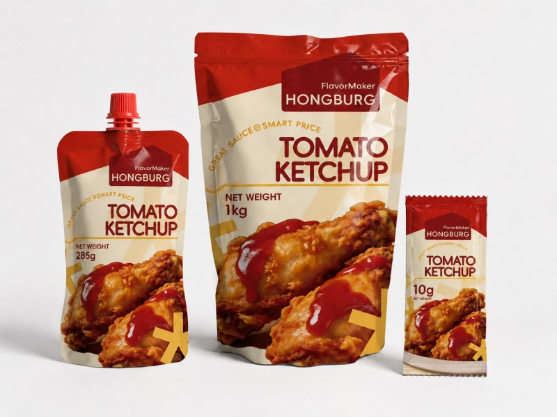 Sos tomato dalam Sachet